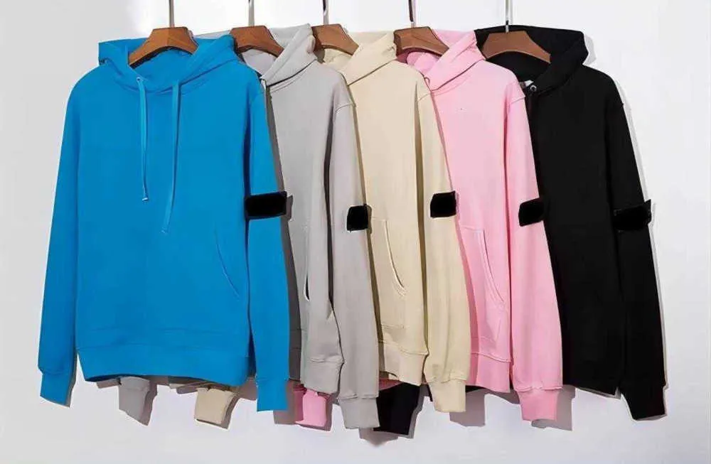 Färger designers mens stenar ö hoodie candy hoody kvinnor avslappnad långärmad par lös o-hals tröja rörelse aktuell 995ess