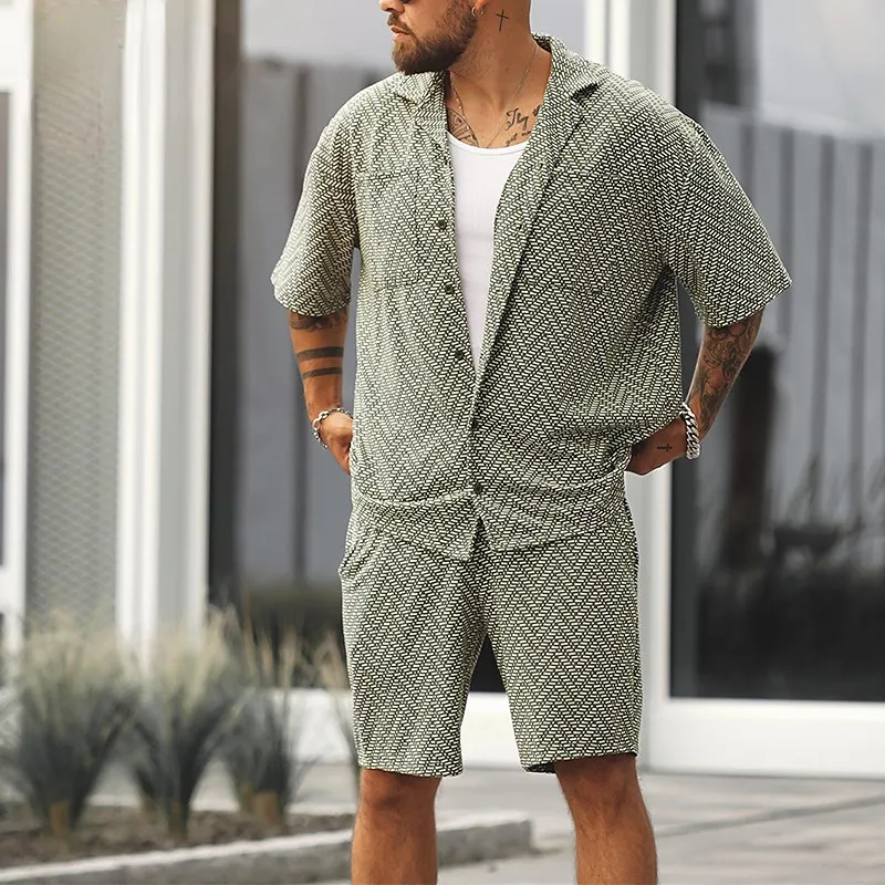 Män s hoodies tröjor Mens set 2023 Spring and Summer Sports Suit Casual Short Shorts Tvådelat slitage Ropa Para Hombre 230721