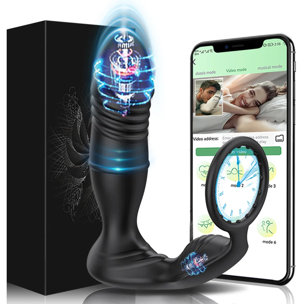 Vibradores Masculino massageador estimulante de próstata aplicativo Bluetooth vibrador massageador anal masculino massageador anal masculino 230720