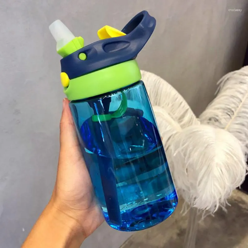 Вода бутылки взрывы пластиковая чашка ребенка со соломенной студенческой портативной подарок по подарочно