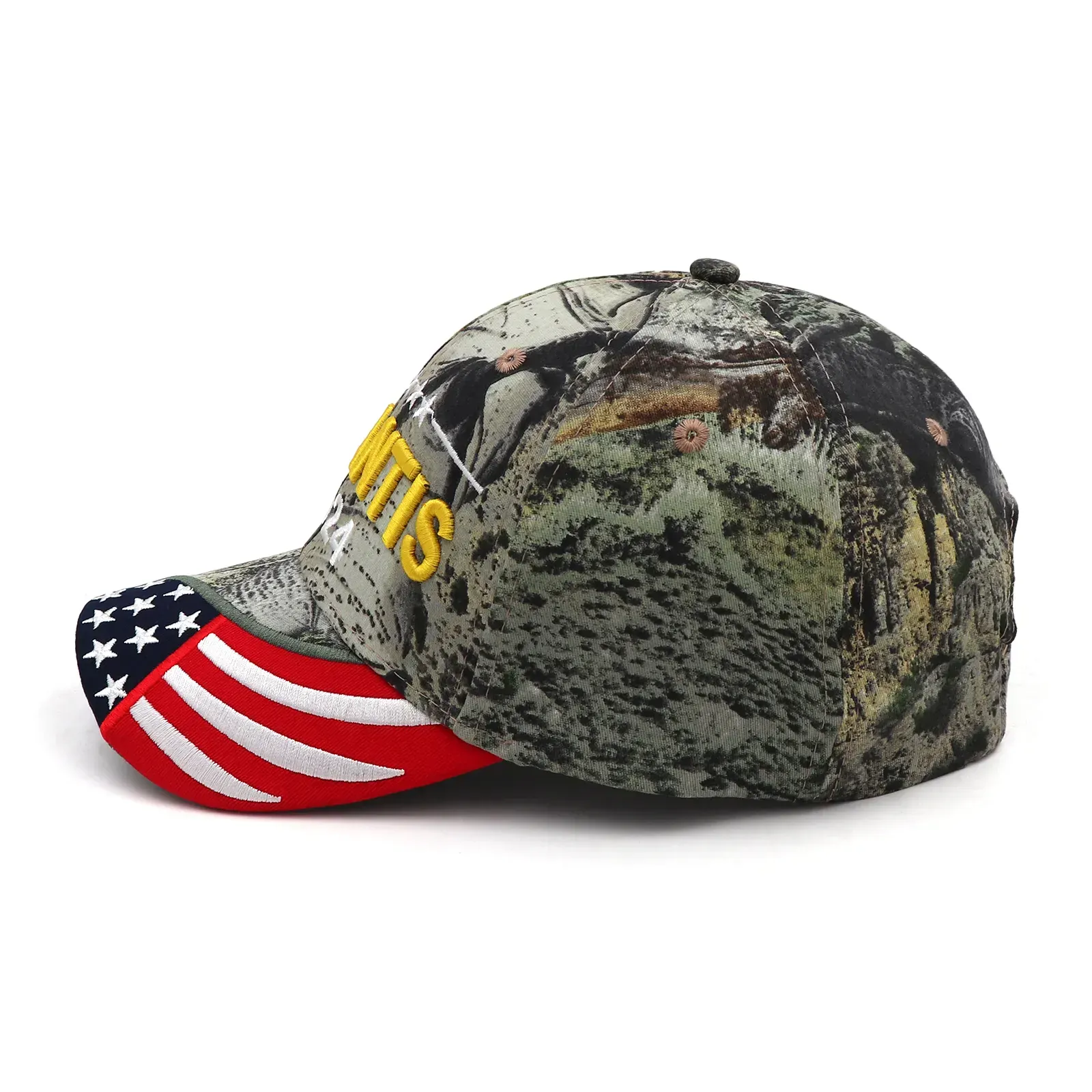 New DESANTIS 2024 Cap USA Flag Baseball Caps Snapback President Hat 3D Embroidery
