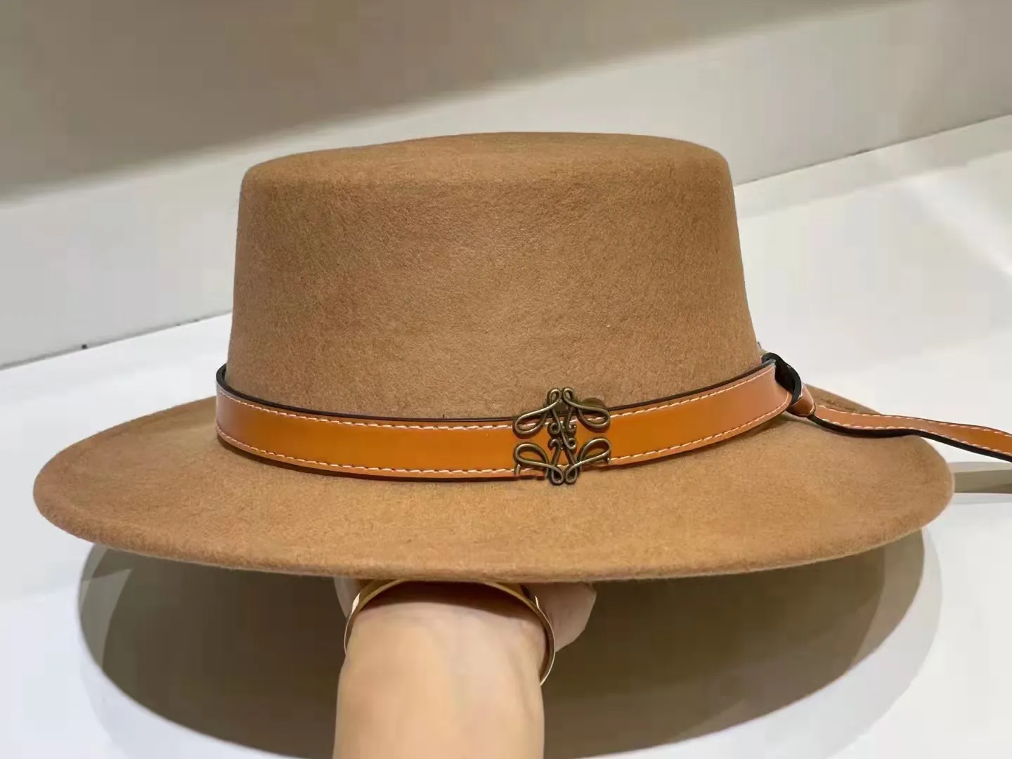 Ladies Wide Brim Hat Elegant Summer Straw Hat With 