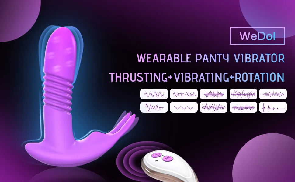 Vibrateur rotatif rétractable pour point g et clitoris_voghion.com