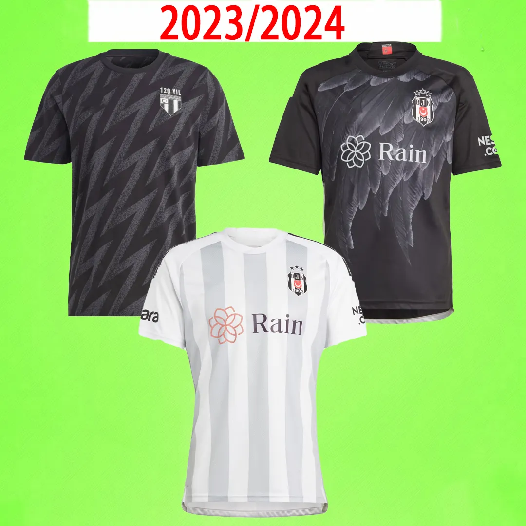 2023 2025 Besiktas Soccer Jerseys Home White 120th Football Shirts T
