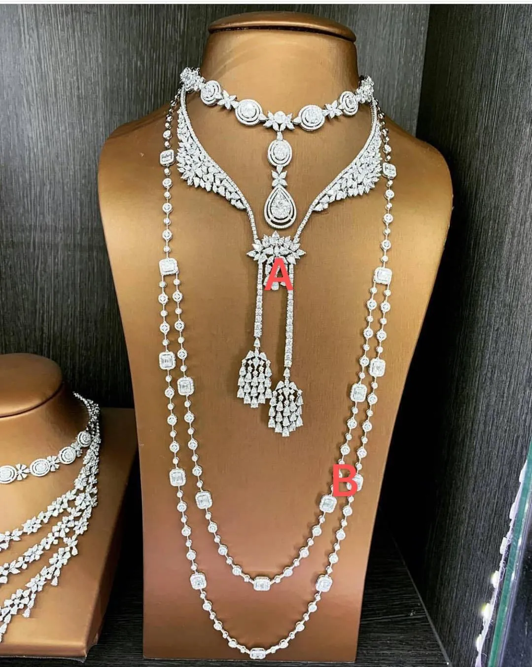 Collane Janekelly 4 pezzi Set completo di gioielli da sposa con zirconi per le donne Party, Dubai Nigeria Cz Set di collane da sposa in cristallo
