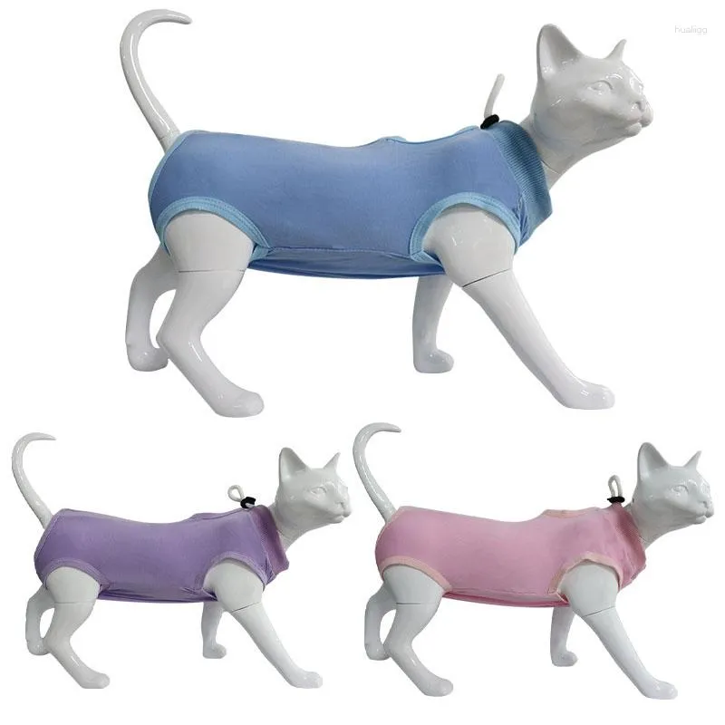 Roupa para cães Macacão Gato em branco Roupas para animais de estimação Pijama Terno para pequeno Rosa Azul Roxo Pug Desmame Envoltório Pijama Barriga Treino