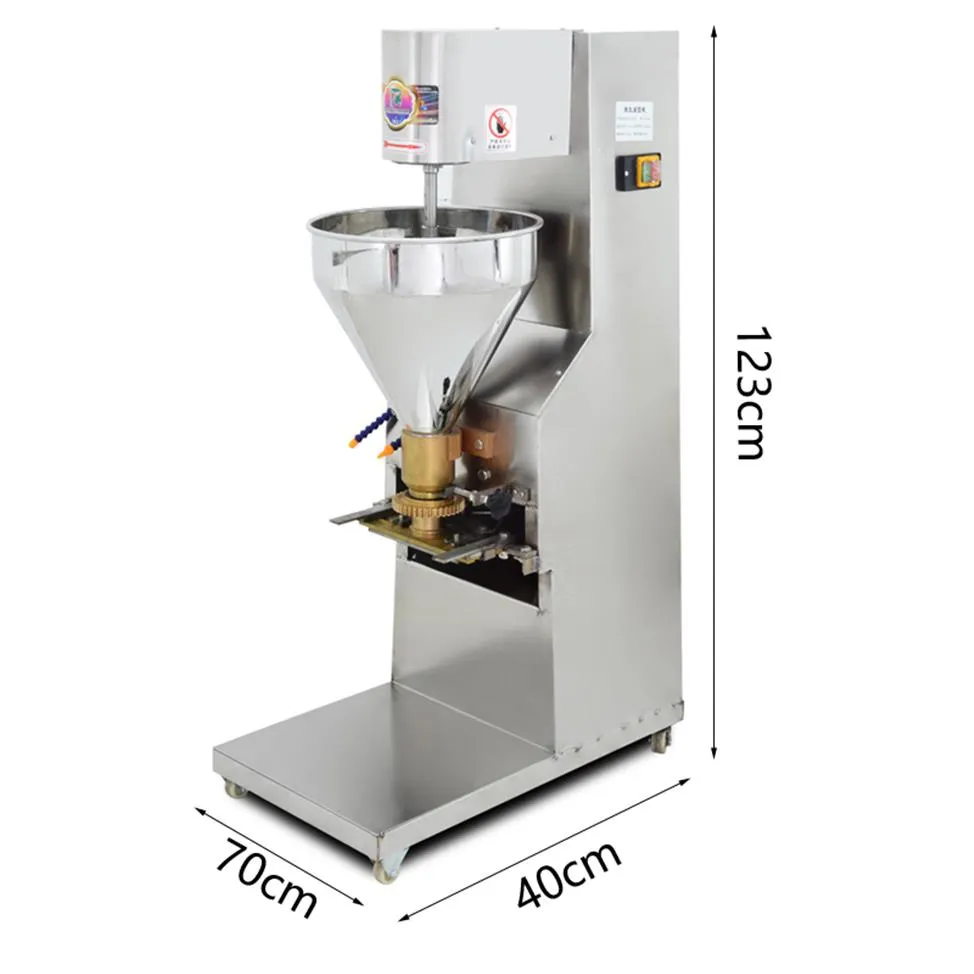 1100 W Kommerzielle Elektrische Fleischbällchen-Formmaschine Automatische Rindfleisch-Fisch-Schweinefleisch-Fleischbällchen-Maschine ehemalige Maschine 259 g