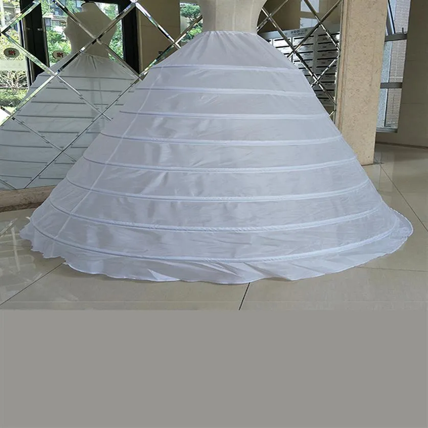 Big Wide 8 Hoops Petticoat For Ball Gown For Quinceanera Dress Strong Steels Crinoline Underskirt Jupon Mariage CW01398245a