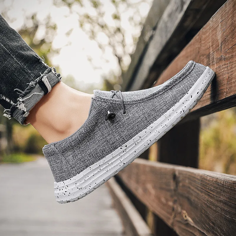 Dress Shoes Trend Canvas Shoes Men Boat Shoes Dude Shoes Deck Shoe Loafer Fashion Outdoor Casual Shoes Flat Shoes Beach Shoe Large Size 230720
