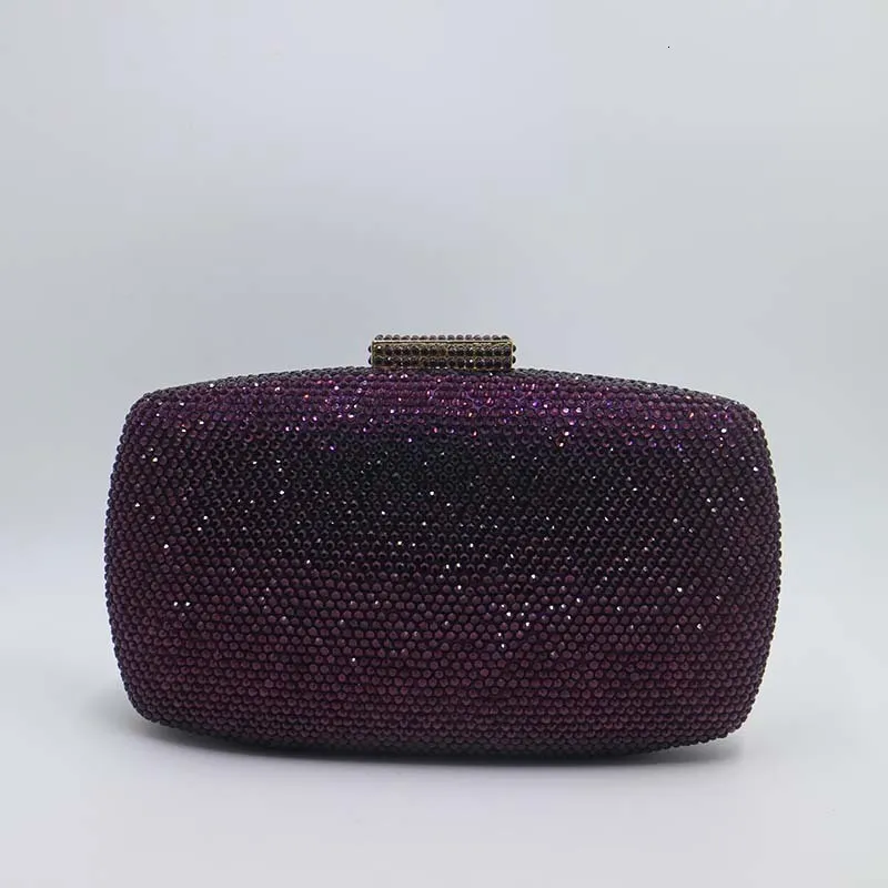 9yellowcrystaleveningbag-purpel bag