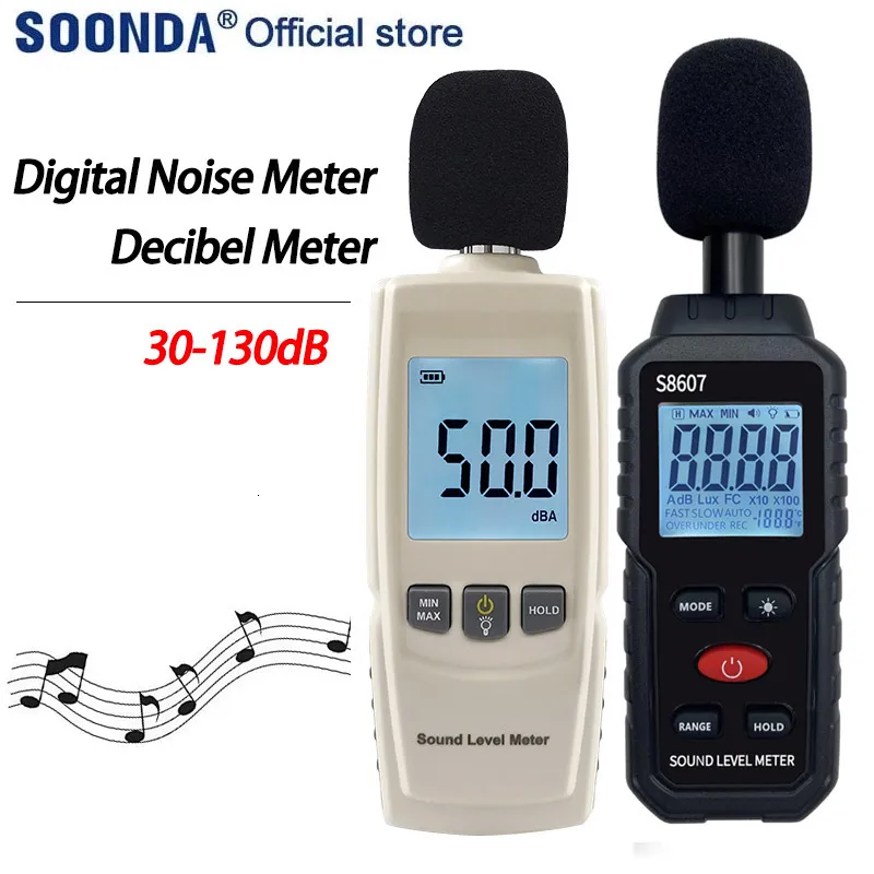 Geluidsmeters Digital Sound Decibel Meter Noise Meter Sound Level Meter Tester dB meter Audio Detector decibelimeter meetinstrumenten 230721