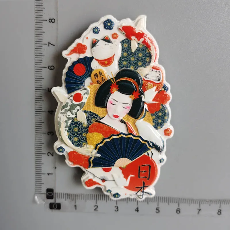 Giappone Frigori Fridge Travel Souvenir Giapponese Koi Musume Osaka Decorazione Per La Casa Collezione Del Frigorifero Regali 2024