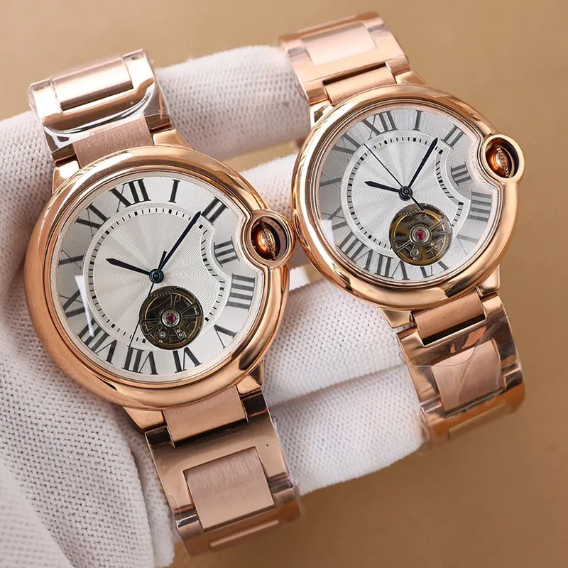 Rose Gold Watch Automatic Mechanical Movement Designer Watches 36mm 42mm Classic Wristwatches Rostfritt stål 904L Vattentät armbandsur Montre de Luxe