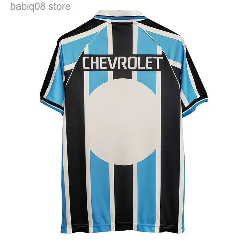 Fans toppar Tees 2000 Gremio Ronaldinho Mens Retro Soccer Jerseys Zinho Nene Warley Home Blue Black Football Shirts Camisetas de Futebol Uniforms T230720