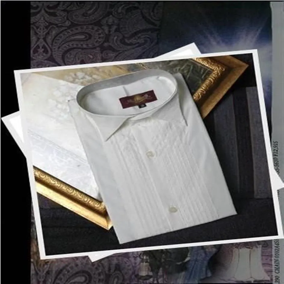 真新しい新郎タキシードシャツドレスシャツ標準サイズs m l xl xxl xxxl販売20253fのみ