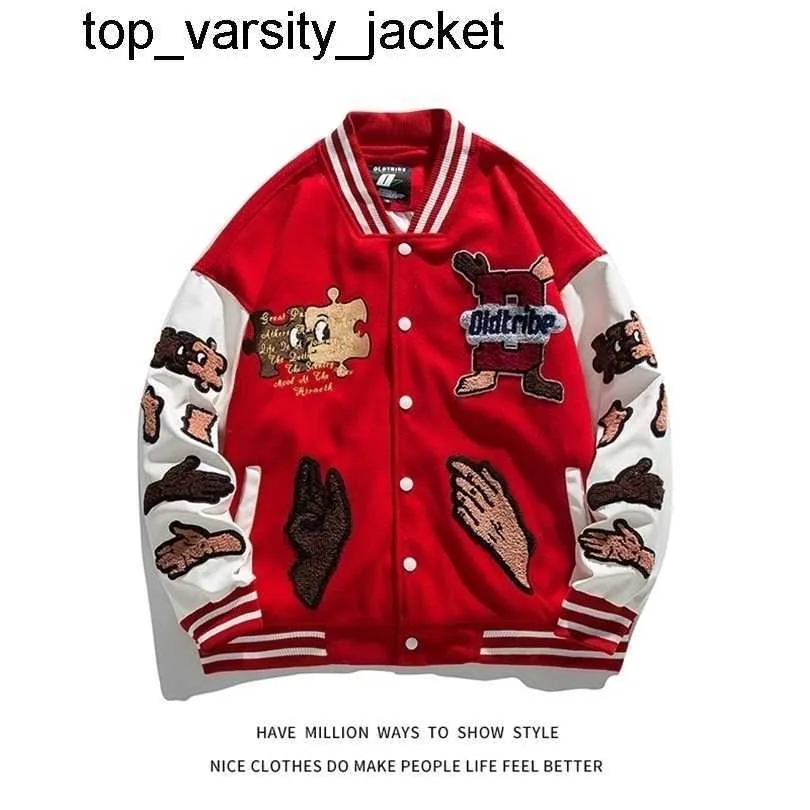 2023 Giacche da uomo Primavera Autunno Embroid Patchwork Uomo Baseball Bomber Unisex Donna Uomo Varsity Coat Stadium Letterman Chic Letterman Jacket