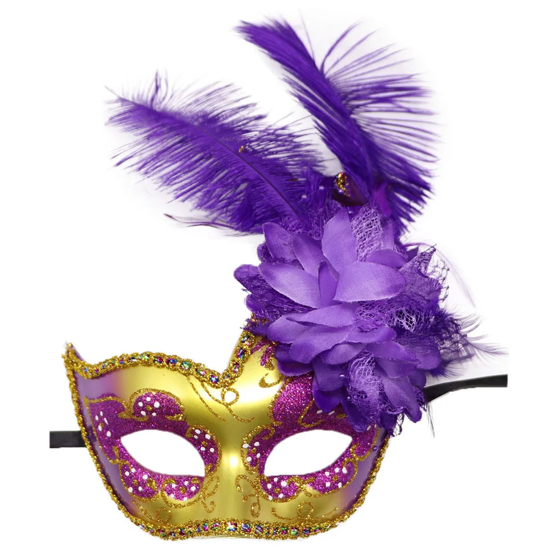 10 Maschere Di Pizzo Nere Per Donna - Maschere Sexy Per Carnevale, Halloween, Feste A Tema Anni 20