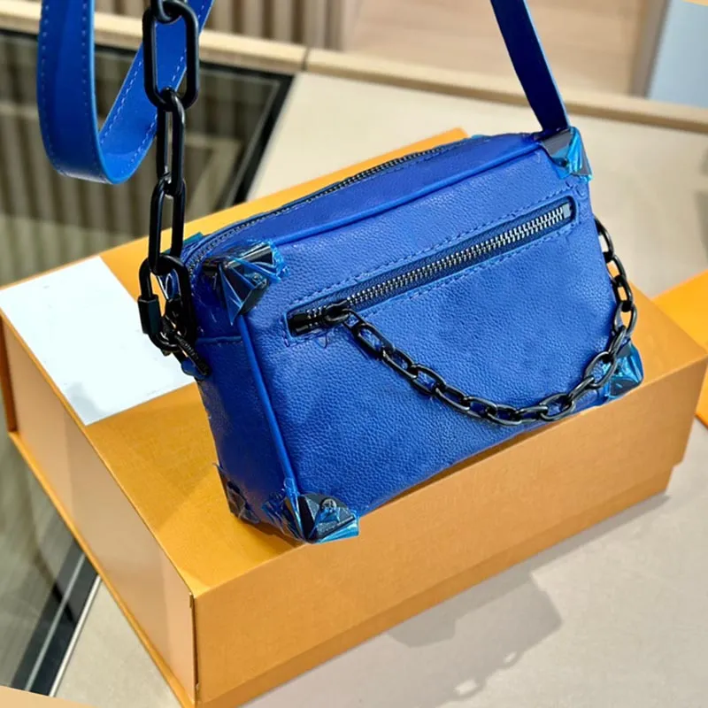 Men Bag Chain Box Bag Man Mini Soft Trunk Shoulder Bag Plaid Pattern Crossbody Bag For Man Luxury Designer Bags Canvas Leather Luggage Style Reinforced Corner Bag From 63 18 DHgate