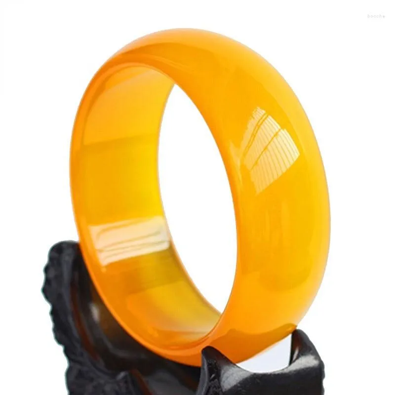 Bangle Calcédoine Agate Bracelet Dames Élargi Et Épaissi Jade Tempérament Haut Sens