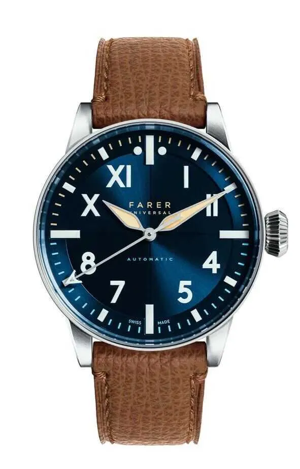 IWC Классические мужские наручные дизайнерские часы Farer Azul Pilots Pilot Style Sellita Sw200-1 Swiss MadeВысококачественный магазин оригинал