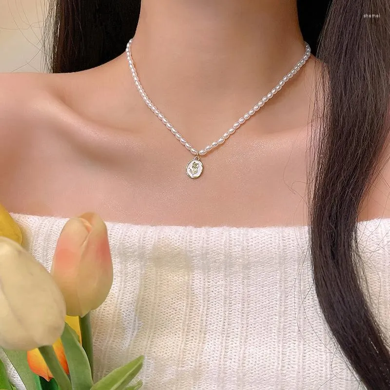 Collier ras du cou français romantique collier de perles pour femmes bijoux de luxe de haute qualité jolies filles cadeau colliers quotidiens envoyés