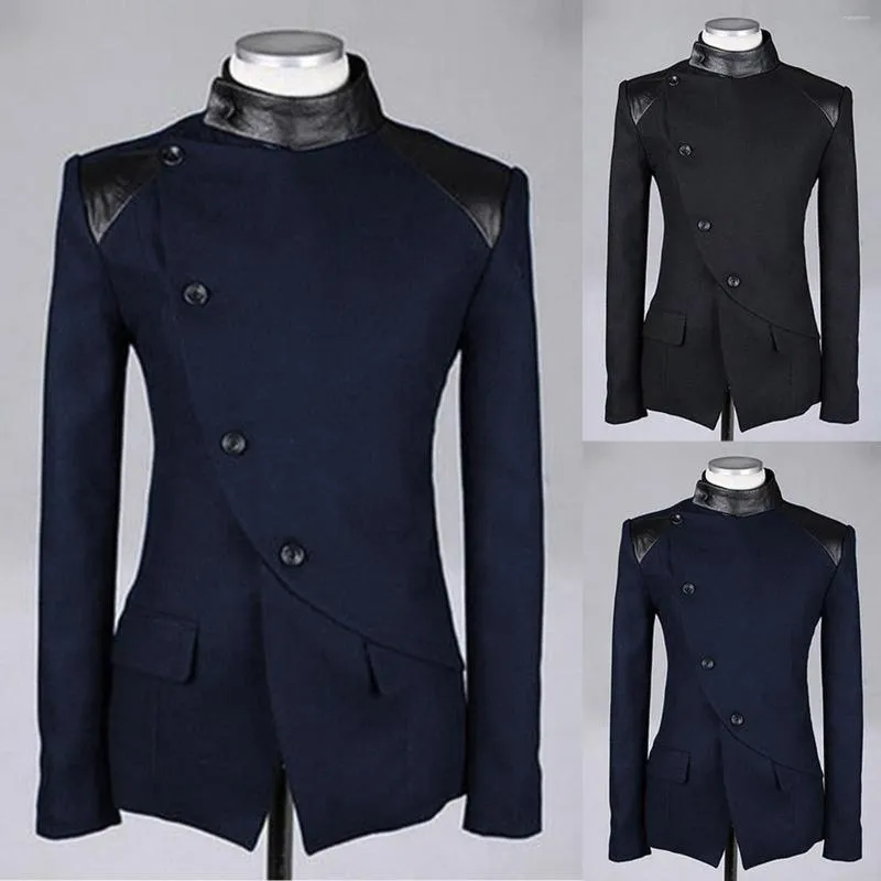 Men's Jackets Retro Men Gothic Blazers Jacket Coats Medieval Steampunk Blazer Victorian Tuxedo Coat Cosplay Costume Overcoat Outwear