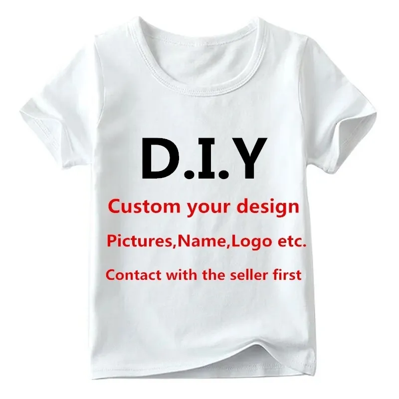 T-shirts voor heren Kinderen bedrukt T-shirt Baby Custom Uw eigen ontwerp T-shirt Jongens en meisjes DIY-kleding Contact met de verkoper Eerst 230720