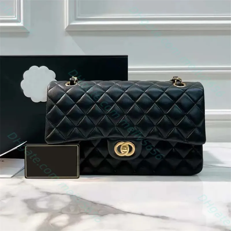 5atop kvalitet handväska designer kvinnors handväskor lyx diagonal designer väska får läder axel klaff klassisk guldkedja koppling kaviar handväska axlar