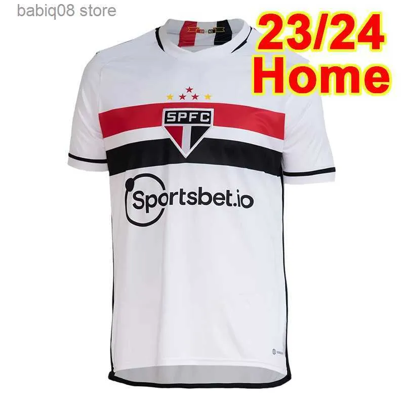 Fani TOPS TEE 24 SAO PAULO ARBOLEDA Męskie koszulki piłkarskie 22 23 października różowe kazanie gabriel Miranda dom na wyjazd 3. trening