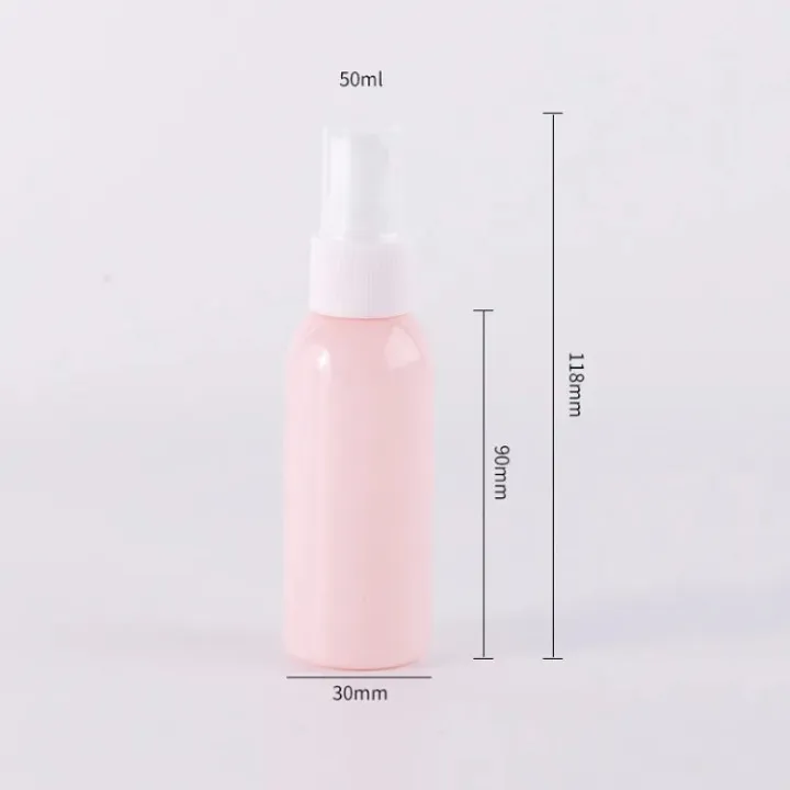 50ml Sanitizer Spray Bottle Empty Hand Wash bottles Emulsion PET Plastic Mist Sprayer Pump Containers for Alcohol