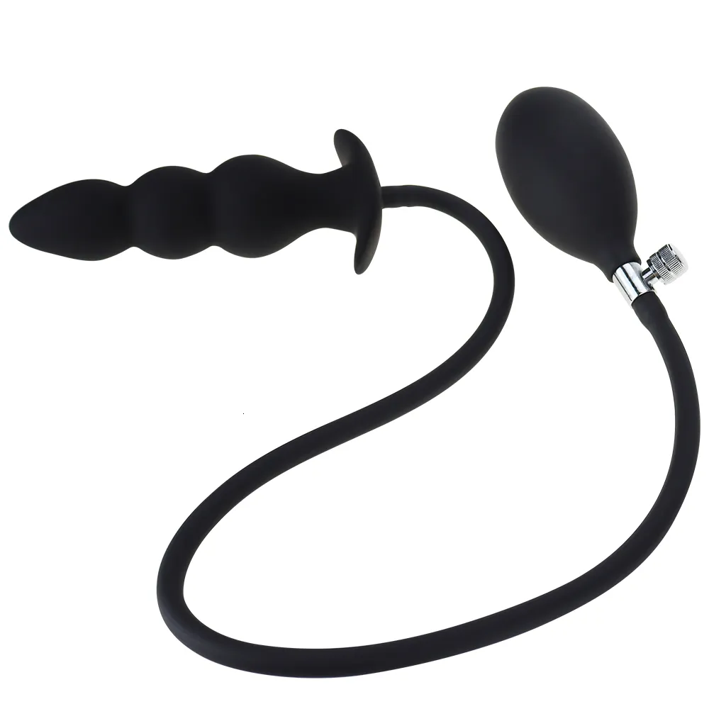 Inflatable Anal Plug Expandable Silicone Anus Toy For Adults_voghion.com