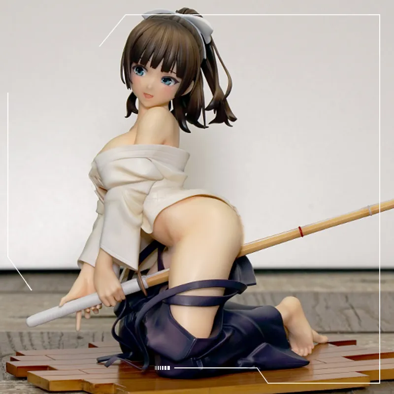 Anime manga 18cm japansk anime sexig tjej infödda kendo saionji nadeshiko 1/6 pvc action figur hentai docka vuxna samling modell leksaker gåvor