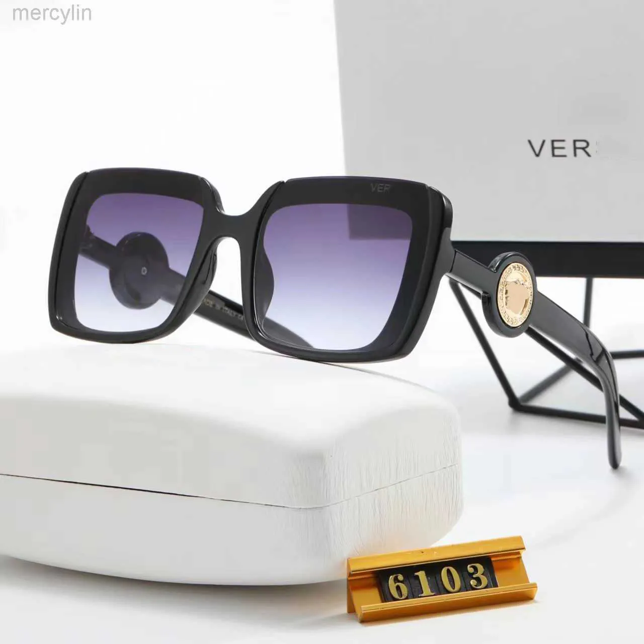 高級デザイナーVersage Sunglasses Men's Women's Vercace Sunglassesトレンディファッションカジュアルサングラス