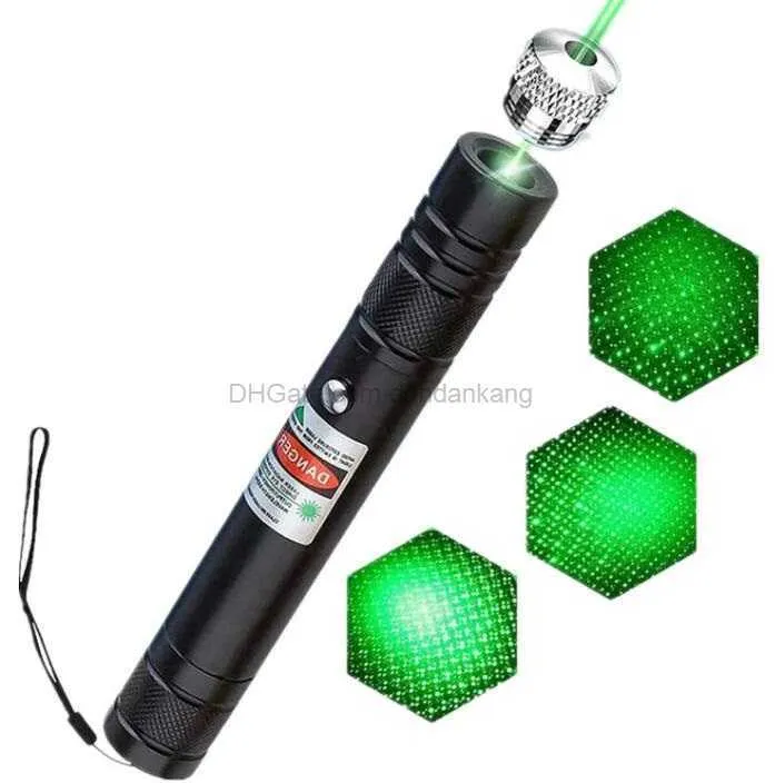 Tactical Green Laser Pointer 532nm Pen Flashlights With Adjustable