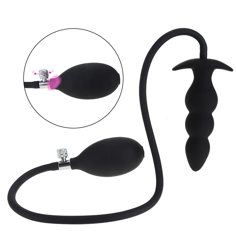 Anal Toys Silicone iatable super big expandable hip plug sex toy suitable for women men giant Dildo pump anus_voghion.com
