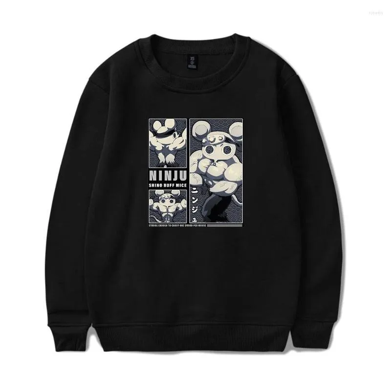 Erkek Hoodies Ninju Shino Buff Fareler Logo Crewneck Merch Sweatshirt Erkekler Kadın Baskı Kazak Yenilendirme