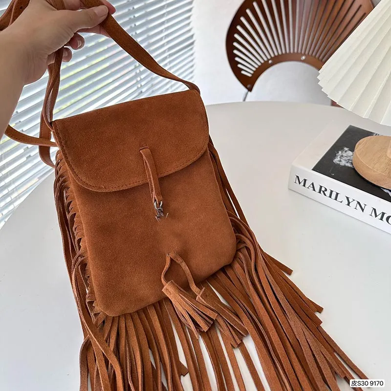 Mini tote bag with tassels | Elisabetta Franchi® Outlet