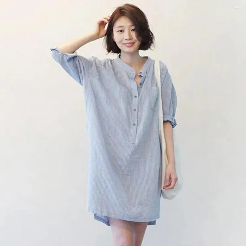 Party Dresses Womens Plus Size Pullover Linen Knee-Length Striped Dress  with Hooded Collar from Dhgate Urban Sexy Dresses - price 38.83
