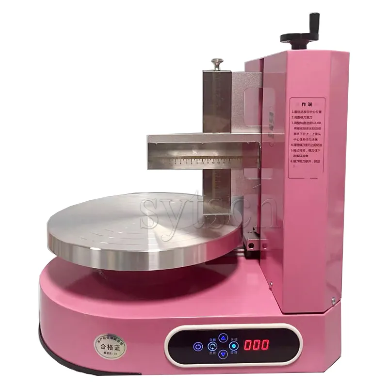 Kitchen Desktop Cake Cream Icing Spreading Coating Machine Automatic ...