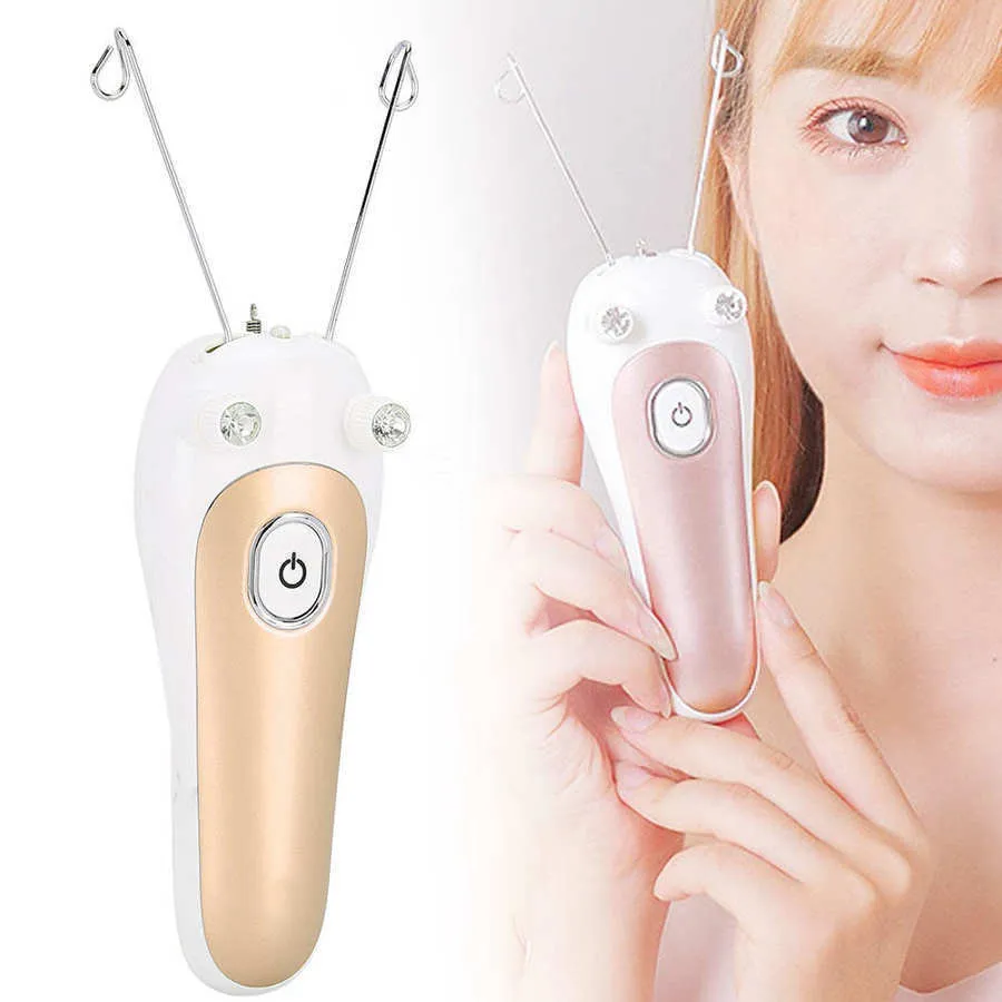 Thread Shaver Electric Facial Threading Epilator For Women Body Hair Removal And Face ...