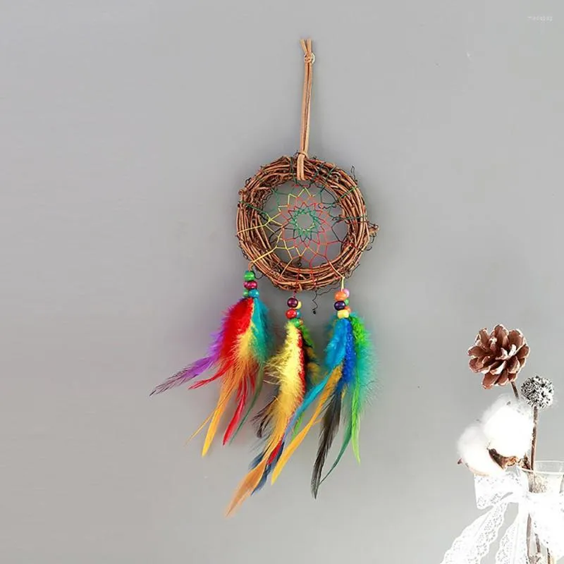 Decorative Figurines Convenient Easy To Hang Dream Catcher Nice-looking Stress Relief Car Mirror Decorating Hanging Ornament