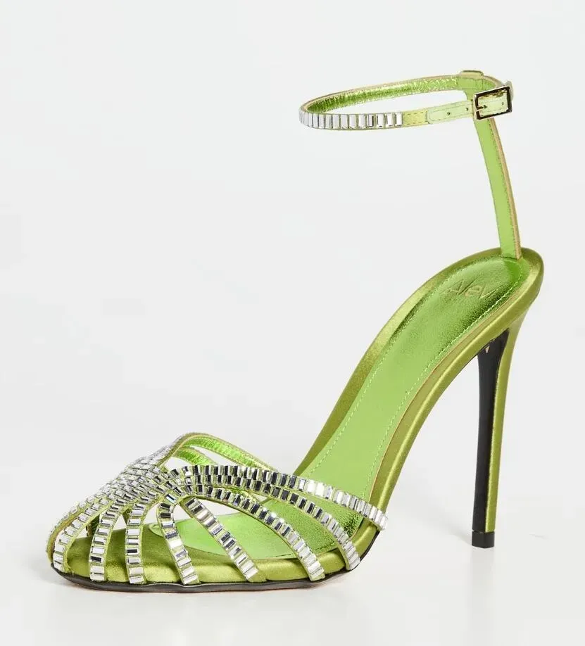 Alevi Milano Penelope Women Sandals Sancal Shoes Sharking Crystal Lady Gladiator