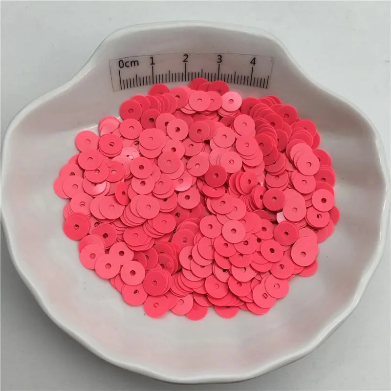 Baskets 10g Couleur unie 4 mm 6 mm pvc plat pvc paillettes paillettes pour vêtements, chapeau, chaussures.