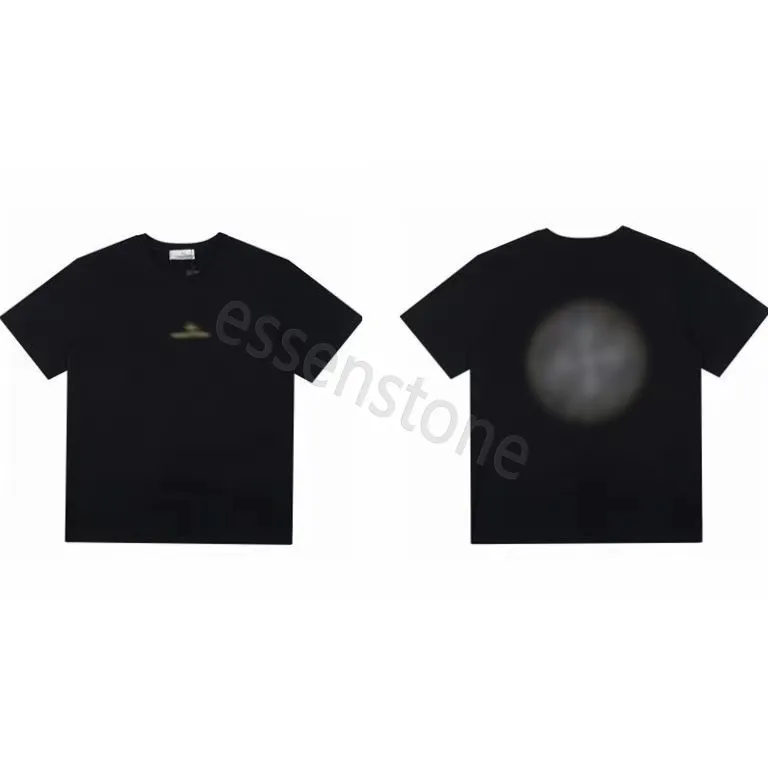 Mens Tshirts Stones Island 브랜드 남성 Tshirts 고품질 디자이너 후드 맨 스톤 티셔츠 남성 스웨트 셔츠 나침반 슬리브 Tshirt 풀 오버 까마귀 청소 CVBK