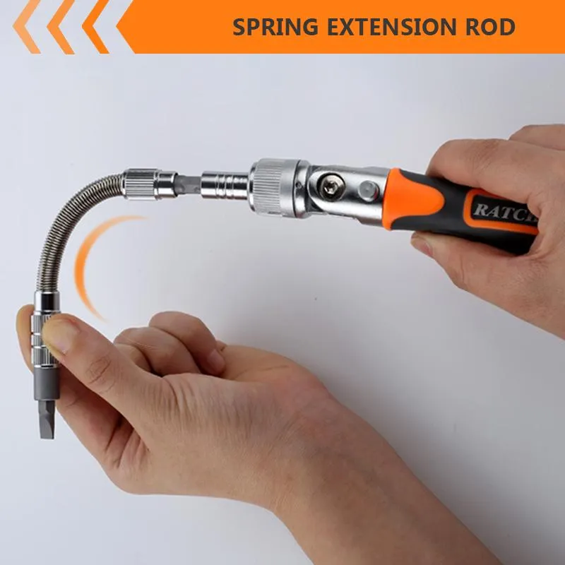 accessories Reiz Precision Ratchet Screwdriver 38 Pcs Set Crv Bits with Universal Wrench 180 Degree Adjustable Handle Repair Hand Tools