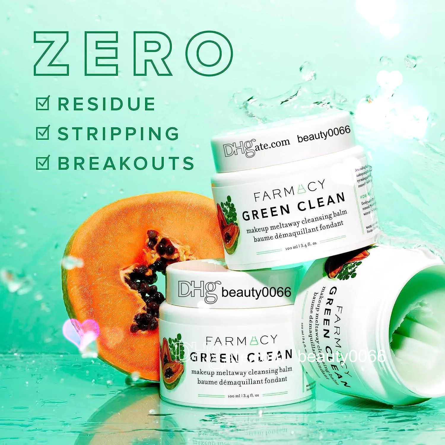 化粧除去布、顔のための穏やかなクレンジングバーム、毎日の使用のため