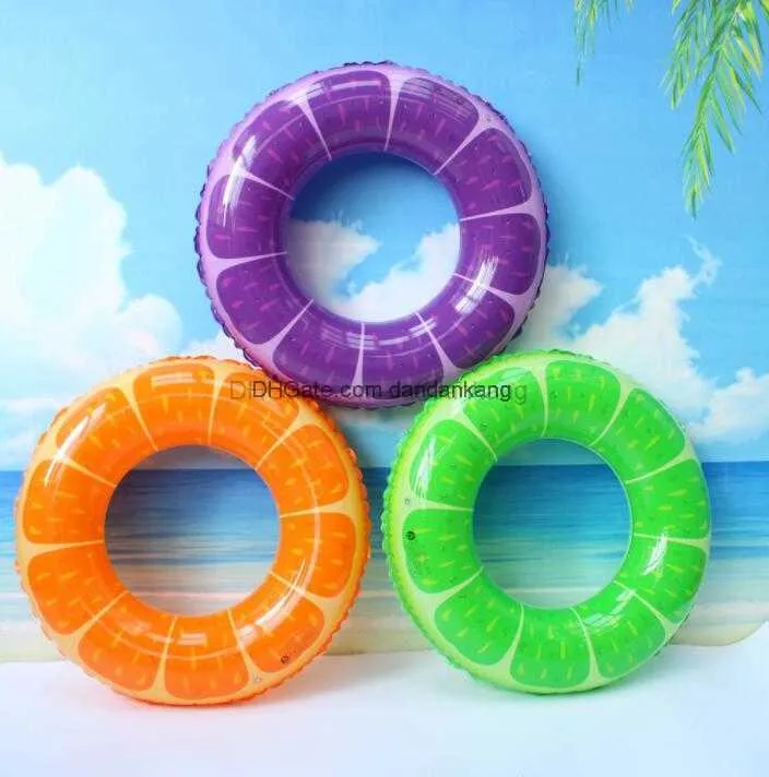 Watermelon Swim Ring Galleggianti Adulti Bambini Sport Acquatici Materasso Ad Aria Limone Uva Tubi Da Nuoto Salvagente Gonfiabile Salvagente Galleggiante Giocattolo Da Spiaggia