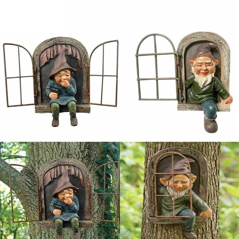 Figure da giardino e statue da giardino Figure di elfi con vasi di fiori Decorazione da giardino Figure di fate all'aperto Ragazze in resina leggera Decorazione di villa all'aperto Regali per donne