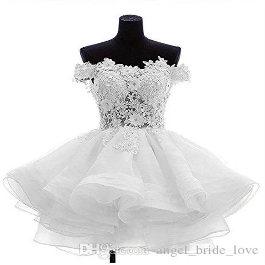 2019 Stock M s Nuevo De Encaje Vestidos Cortos De Graduaci n Con
