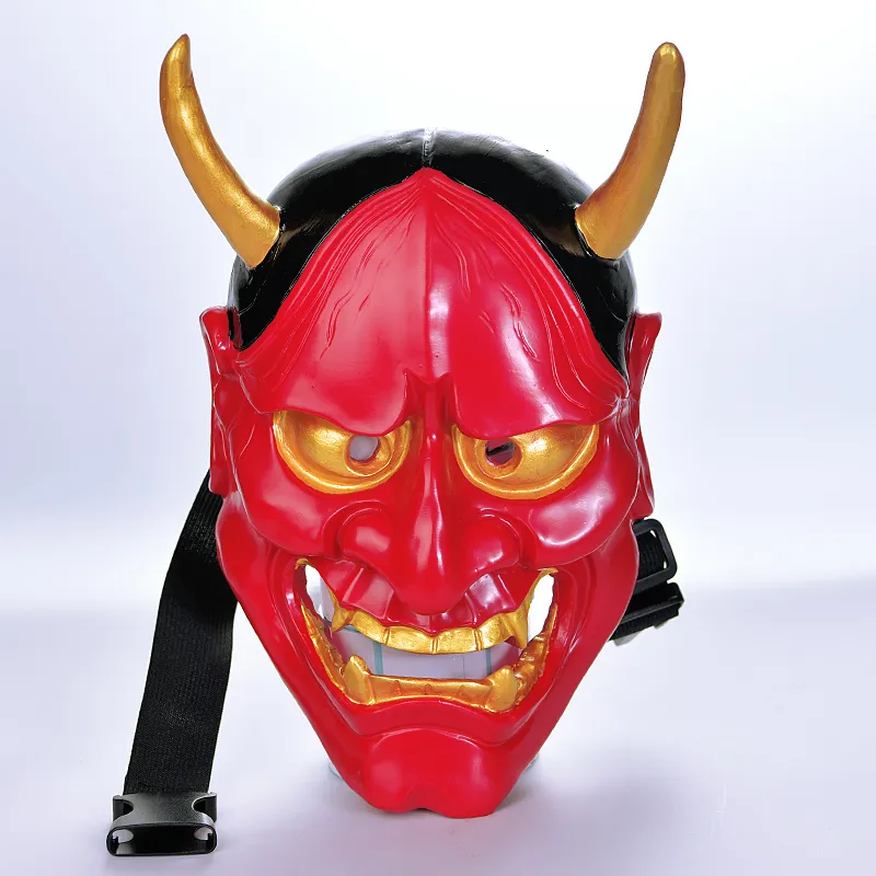 Red Ajrna Ghost King Mask Harts Style Halloween Party Ball Festival Party Adult Japanese Cos